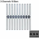 Foldable LED Bar Grow Light Series – 480W to 1200W - Three channel ten bar fixture front view with dimmer close-up