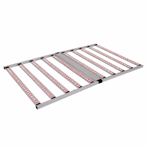 Foldable LED Bar Grow Light Series – 400W to 1500W - Foldable led bar grow light fully unfolded angled top view
