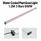 Greenhouse Top Grow Light Series – 60W to 800W - Three bar fixture with water cooling connector close-ups 600w