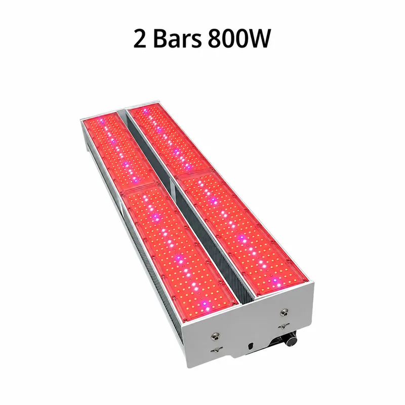 400W greenhouse top grow light with two red LED bars