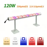 Intercanopy & Under Canopy Grow Light Series – 120W / 150W - 120w bar light on stands with spectrum color swatches