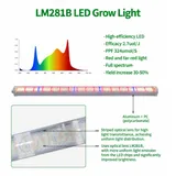 Intercanopy & Under Canopy Grow Light Series – 120W / 150W - Led diode board close-up with spectrum chart and feature list