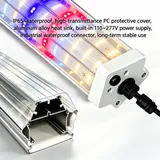 Propagation & Rack Grow Light Series – 120W to 300W - Tube end cap with aluminum heat sink profile cross-section close-up