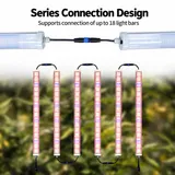Propagation & Rack Grow Light Series – 100W / 120W - Series connection of vertical hanging tube lights over plants