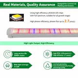 Propagation & Rack Grow Light Series – 100W / 120W - Tube light close-up with led chip zoom and feature icons