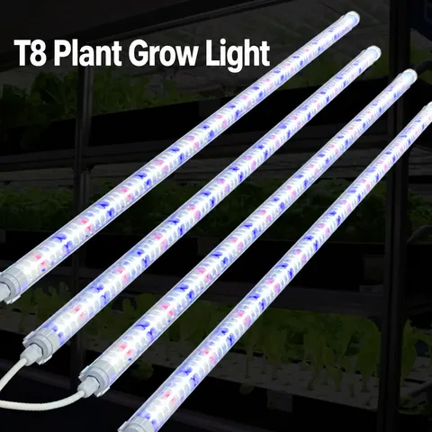 Propagation & Rack Grow Light Series – 18W / 25W / 36W - Four t8 tube lights diagonal view on dark background