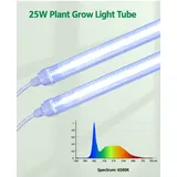 Propagation & Rack Grow Light Series – 18W / 25W / 36W - Lit white tube with 6000k spectrum chart