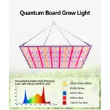 Quantum Board Grow Light Series – 100W / 200W / 300W - Board hanging with spectrum chart and color temperature legend